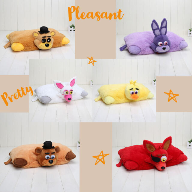 FNAF Plush 43Cm*30Cm Plush Pillow Golden Freddy Fazbear Foxy Plush Stuffed  Pillo