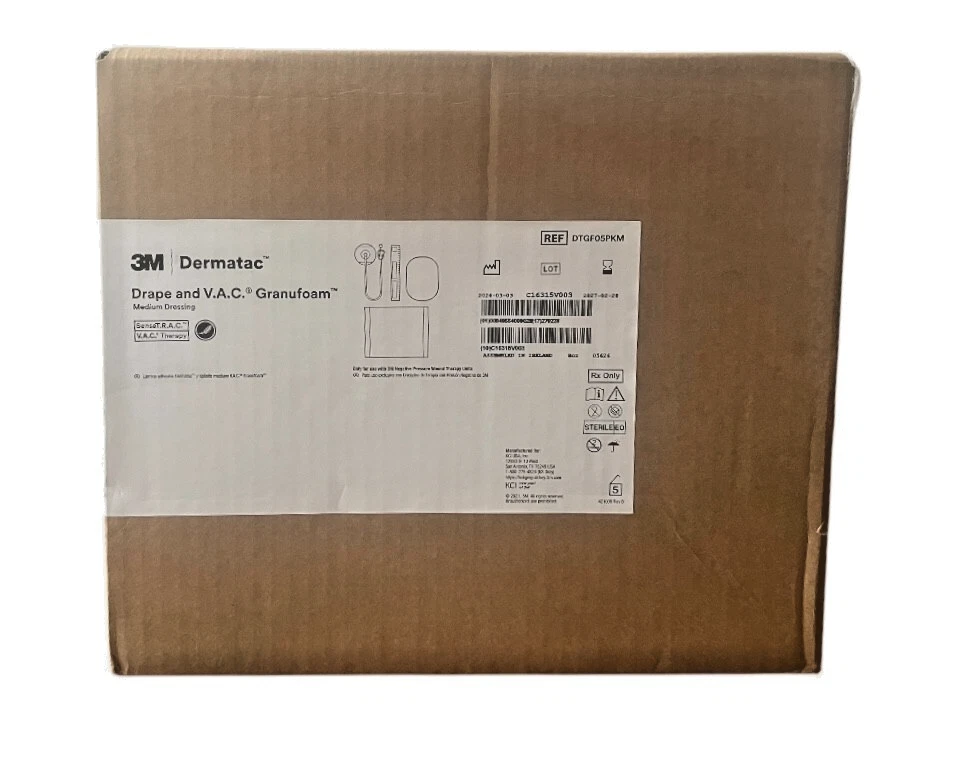3M Dermatac Drape & V.A.C. Granufoam Medium Dressing DTGF05PKM 1/2028