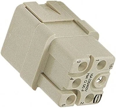 Harting Heavy Duty Power Connectors, Female Crimp Part # 09120053101 *NOS* - Image 1 of 2