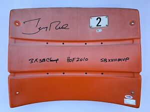 Jerry Rice signed 49ers Candlestick Park Stadium Seat back SF 49ers PSA