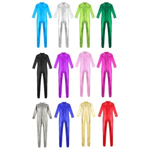 Women's Rompers Gymnastic Catsuit Cosplay Leotard Yoga Bodysuit Long Sleeve - Picture 1 of 137