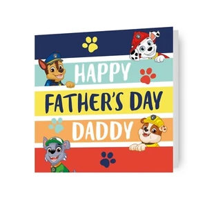 Tarjeta del Día del Padre | Happy Father's Day Daddy | Paw Patrol - Imagen 1 de 6