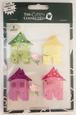 The Card Connection Self-Adhesive Embellishments - HOUSES - 8 pcs - Image 1 of 2