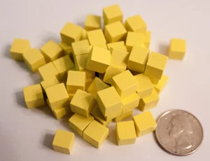 Board Game Cubes 8mm - SELECT COLOR - Euro Wooden Tokens - Pieces $4 Ships all! - Picture 1 of 11