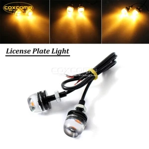 Motorcycle Amber 9W LED Eagle Eye Light DRL Signal Daytime Reverse Backup Bulbs - Bild 1 von 11