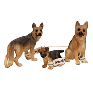 SCHLEICH 16343+16375+16376 "Famiglia Cani di Pastore Tedesco" Animali Domestici - Imagen 1 de 5