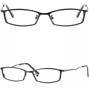 Gafas de mujer ultra ligeras con marco de metal titanio pequeñas metálicas negras - Imagen 1 de 13