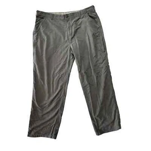 Pantalones de nailon al aire libre REI verdes UPF50+ rectos relajados senderismo 42x32 - Imagen 1 de 7