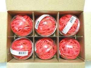 Office Depot Rubber Band Balls - Sz 32 Coral Colored Part 414-453 Qty 2, 4 or 6 - Picture 1 of 5
