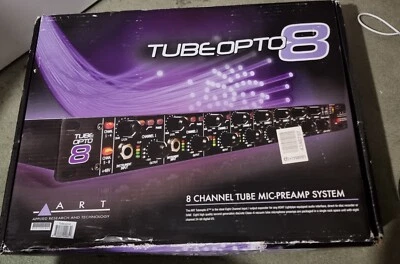 ART TubeOpto 8 channel mic preamp, mint condition with original box - Image 1 of 4