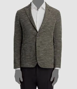 Hugo Boss Men's Green Soft Construction Slim-Fit Sport Coat Jacket Size 42L - Picture 1 of 3
