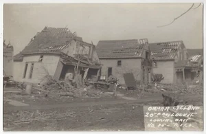 1915 Omaha, Nebraska - REAL PHOTO Identified Residential Home after Cyclone - Picture 1 of 2