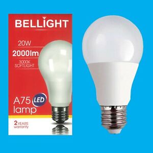 4x 20W (=150W) LED A80 GLS Edison ES E27 3000K Warm White Light Bulb Lamp 2100lm