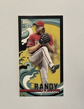 Randy Johnson 2022 Topps Mini Rip Card Black 33/50 Arizona Diamondbacks