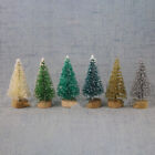 12Pcs Mini Christmas Tree Santa Claus Snow Decor For DIY Frost Village New A C❤M