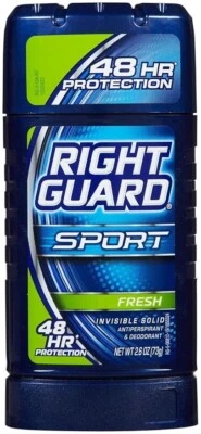 Desodorante Antitranspirante Deportivo Right Guard Barra Sólida Invisible, Fresco, 2.6 OZ Foto 1 de 2