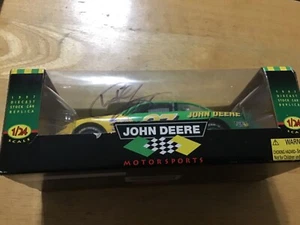 1997 John Deere Chad Little NASCAR Diecast 1/24 Scale Race Car AUTOGRAPHED - Picture 1 of 7