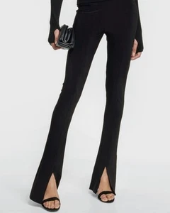 Leggings Norma Kamali Spat s.XS NUEVOS CON ETIQUETAS Split Flare - Imagen 1 de 8