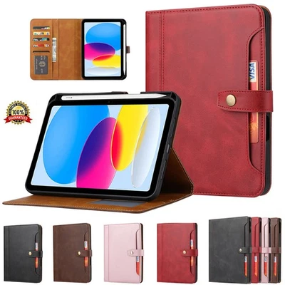 Funda con Soporte Abatible Folio para iPad 7º 8º 9º 10º 11º Gen Cubierta Inteligente a Prueba de Golpes Foto 1 de 4