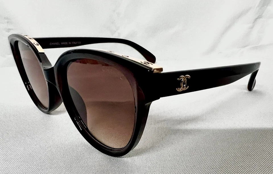 Gafas de sol Chanel para mujer Cateye lentes marrones marcos marrones ¡¡ENVÍO GRATUITO!!! Foto 1 de 4