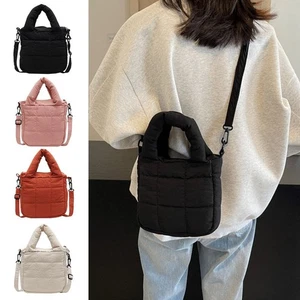 Adjustable Shoulder Strap Crossbody Bag Lightweight Puffy Bag Puffer Bag - Picture 1 of 16