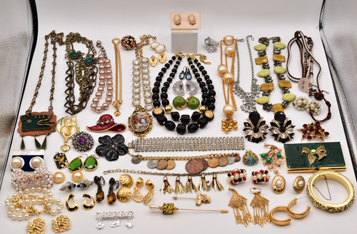 Lotto gioielli vintage Dior LCI 1928 Monet Whiting Trifari Hattie Carnegie anni 80 J188