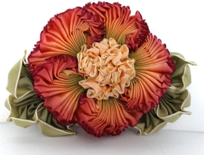 Ramillete de cinta estilo años 40 vintage para vestido vintage, vestido de fiesta años 40  Foto 1 de 2