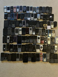 Job Lot Mix 100 x UNTESTED Mix of Mobile Phones - Photo 1/5