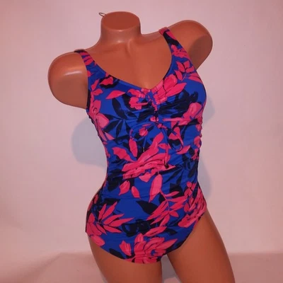 Acolchado Extraíble Inalámbrico Verde Aqua Una Pieza Natación Medio Rosa Azul Floral Nuevo Foto 1 de 4