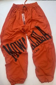 Felpa MOWALOLA Stamp Joggers arancione taglia media nuova con etichetta - Foto 1 di 4