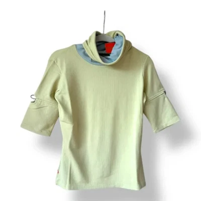 Camiseta deportiva Nike vintage con cuello embudo para mujer talla pequeña (8-10) Deadstock Y2K Foto 1 de 4