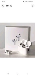 Apple AirPods Pro 2nd Right Left Pods with Wireless Charging Case (White) - Picture 1 of 10