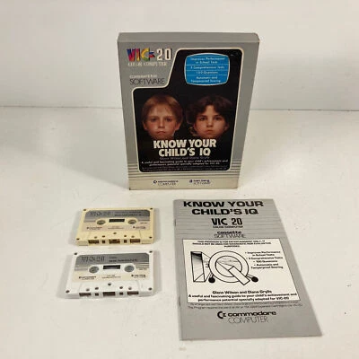 Commodore Vic 20 Cassette Software Know Your Child's IQ 1982 Untested 3503 - Image 1 of 4