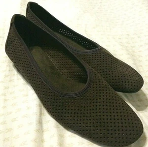 Stuart Weitzman Brown Mesh Low Heel Size 7.5AA NARROW - Picture 1 of 7