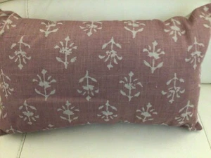 Susie Watson Grape Moonflower Handmade Linen Cushion - Picture 1 of 5