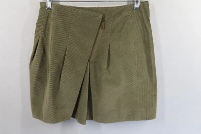 Falda Brunello Cucinelli Mujer Talla 2 (28X16.5) Verde Mini Hecha en Italia Foto 1 de 4