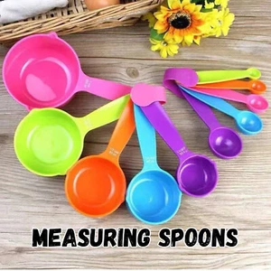 10 in 1 of Plastic Measuring Spoons Set Baking Cooking Kitchen US - Picture 1 of 9