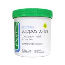 Fleet - Glycerin Suppositories, Laxative, Adult Jar, 100 Each