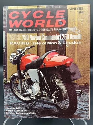 REVISTA CICLO MUNDO SEP 68 Norton 750 Vespa 150 Sprint Benelli Barracuda 250 Foto 1 de 4
