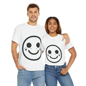 SMILE Unisex schweres Baumwoll-T-Shirt - Bild 1 von 6