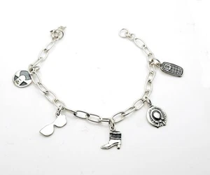 950 Silber Charm Armband - Bild 1 von 1