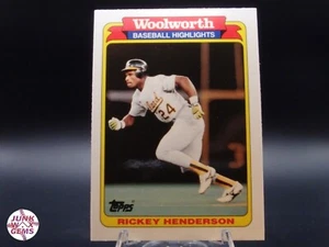 1991 Topps Woolworth Baseball Highlights #26 Rickey Henderson NM - Picture 1 of 2