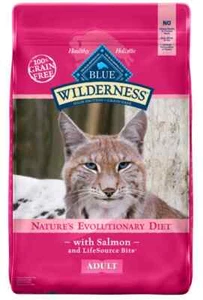 11 LB Blue Buffalo Wilderness High-Protein Grain-Free Adult Salmon Recipe Dry Ca - Picture 1 of 6
