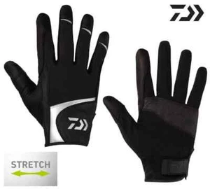 Daiwa Stretch Fabric Jigging Fishing Gloves 2024 DG-7124 Salt Game Black Japan - Picture 1 of 5