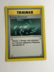 Carta Pokemon Set Base Senza Ombre Rimozione Energia 92/102 Luce Giocata - Foto 1 di 3