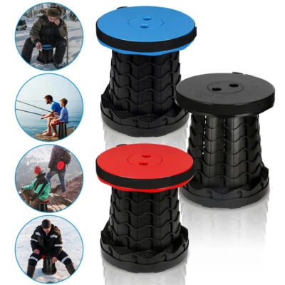 Tragbarer Klappstuhl Klapphocker Campingstuhl Fußhocker Schwarz; Rot; Blau - Bild 1 von 4