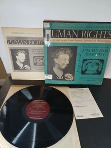 Human Rights Documentary / Eleanor Roosevelt / Howard Langer / INSERT / LP * - Picture 1 of 9