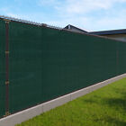 4Ft Green Fence Privacy Screen Commercial 95% Blockage Mesh Fabric W/Gromment