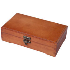 Wooden Pencil Case Decorative Boxes Metal Lock Chest Storage Drawers Container