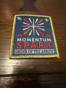 Momentum 2020 Summit Patch  OA  BSA  Gold  Mylar Participation Award - Picture 1 of 2